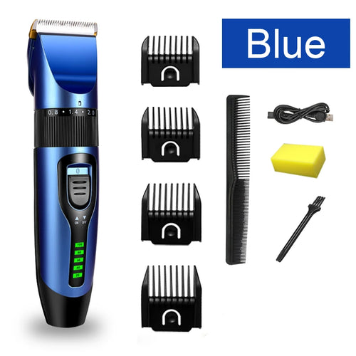 Electric Hair Clipper Wireless Professional Trimmer LED Display