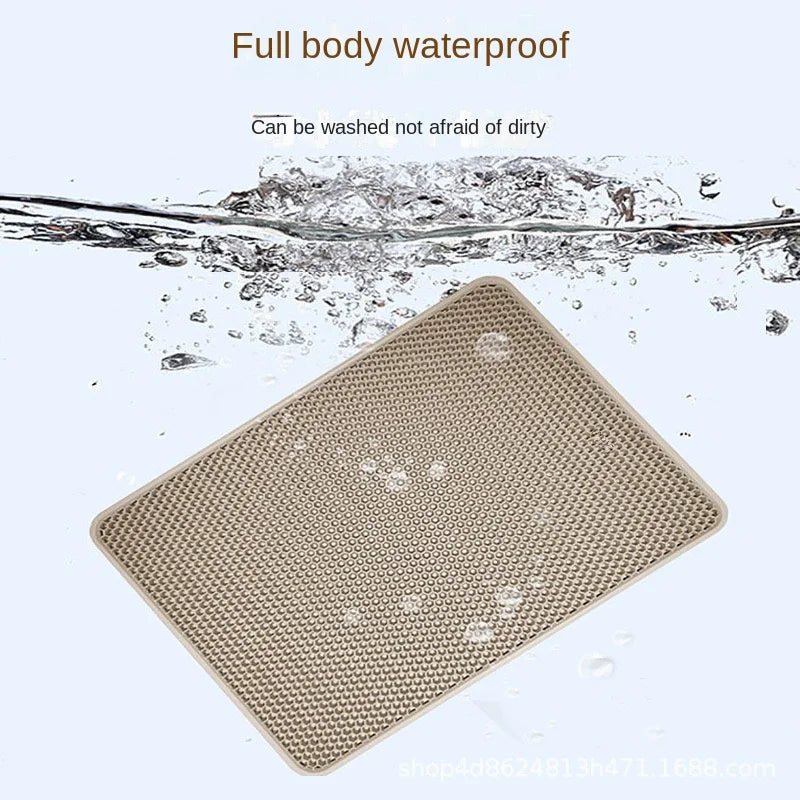 Large size Cat Litter Mat Eva Double Layer Waterproof Cat Litter Mat