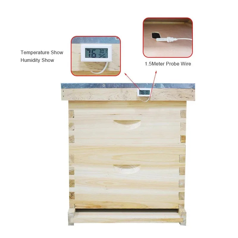 Thermometer Hygrometer Reptile Pet Incubation Breeding Turtle Gecko