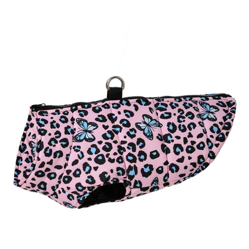Dog Jacket Winter Warm Clothes For Small Medium Dogs Cats Leopard