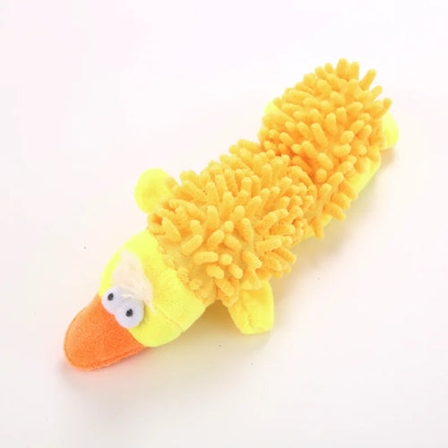 Durable Pet Dog Plush Toy for Small Breeds - Animal Shape Squeaky Chew