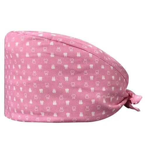 Cartoon Doctor Operating Room Pattern Printed Nursing Head Cap Lab