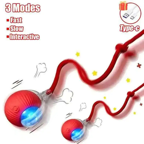 Smart Dog Interactive Ball Toys Automatic Rolling Ball Rechargeable