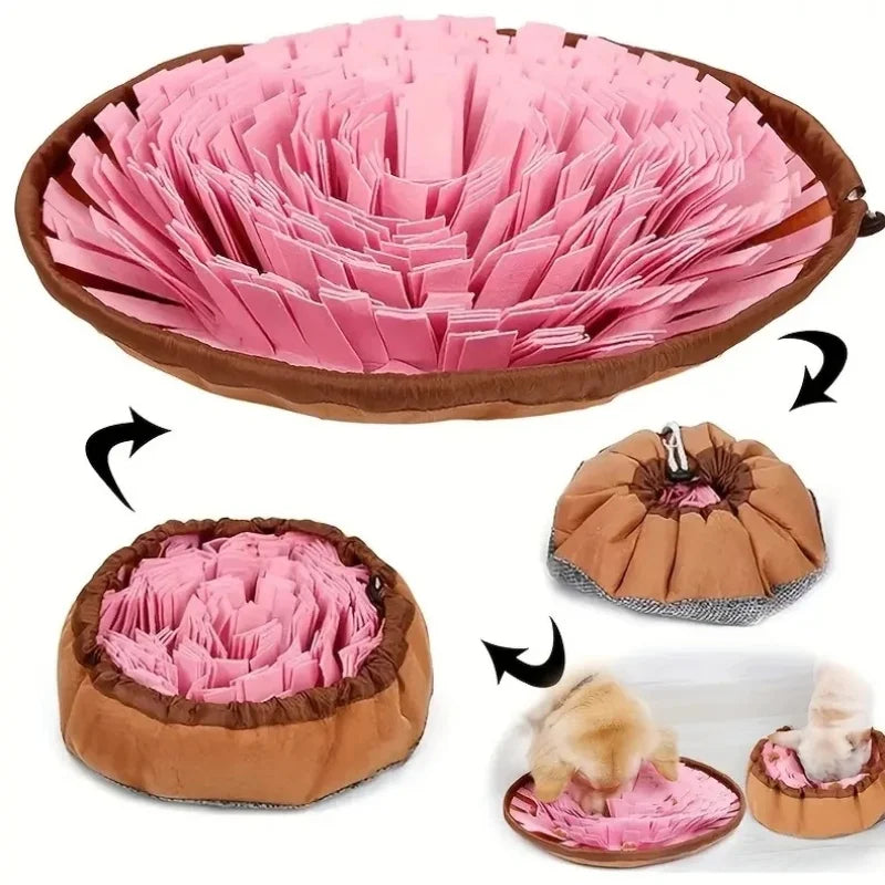 Washable Felt Pet Sniffing Pad Foldable Dog Slow Feeding Mat Toy Dog