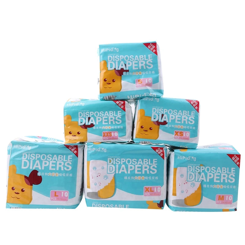 10/12PCS/pack Super Absorption Physiological Pants Dog Diapers For