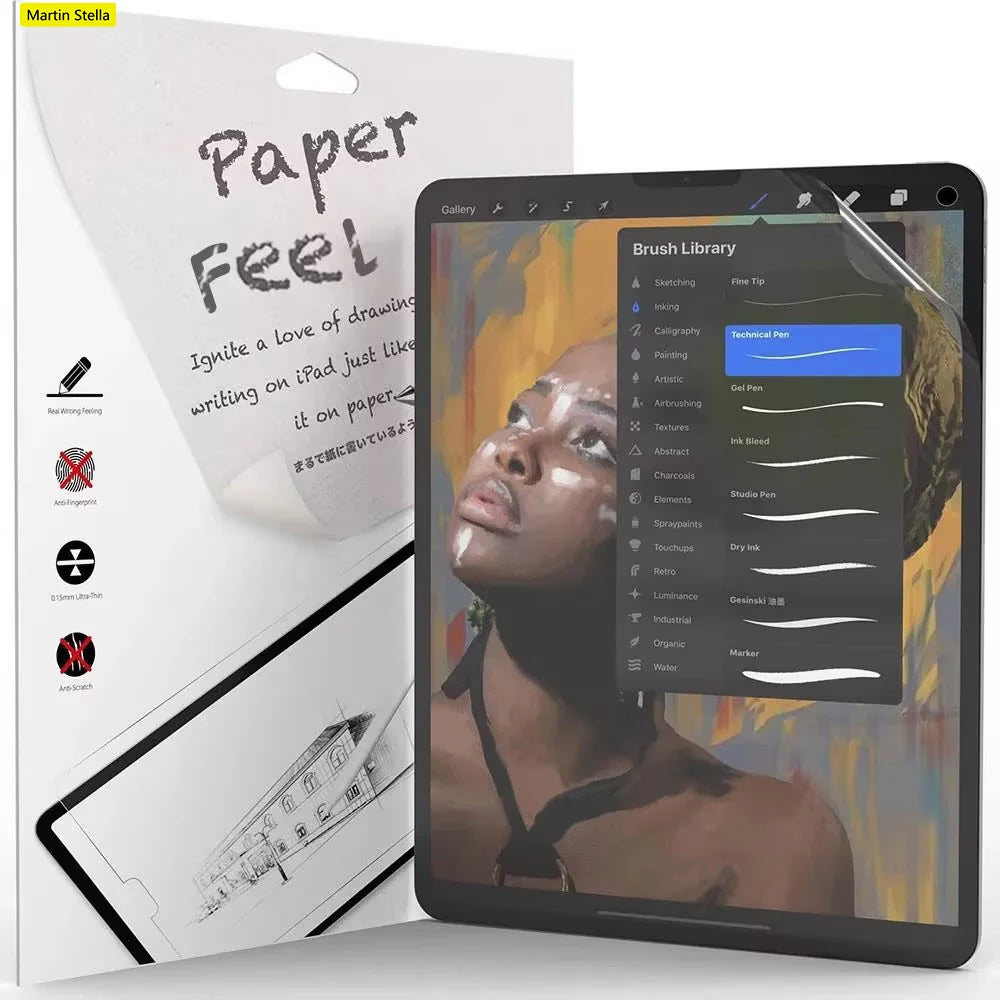 Paper Film Like Screen Protector PET For iPad 9.7 Air 2 3 10.5 Air 4 5