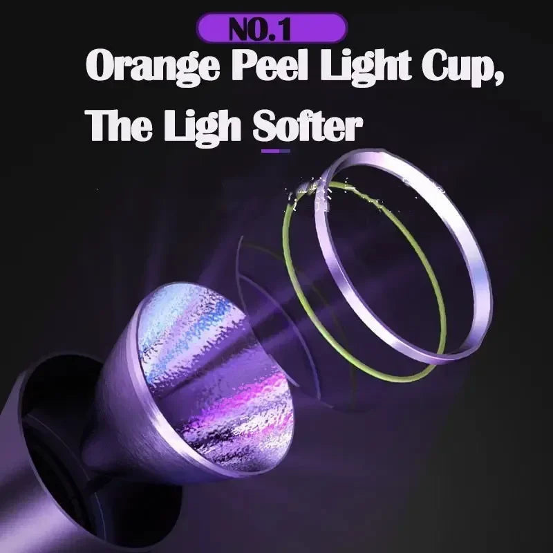 Powerful 365NM UV Flashlight USB Rechargeable Waterproof Purple Light