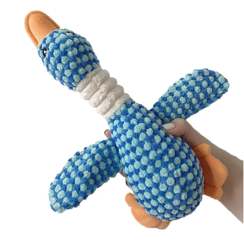 Funny Duck Cute Dog Plush Toys Pet Squeak Toy for Puppy  Sound Wild