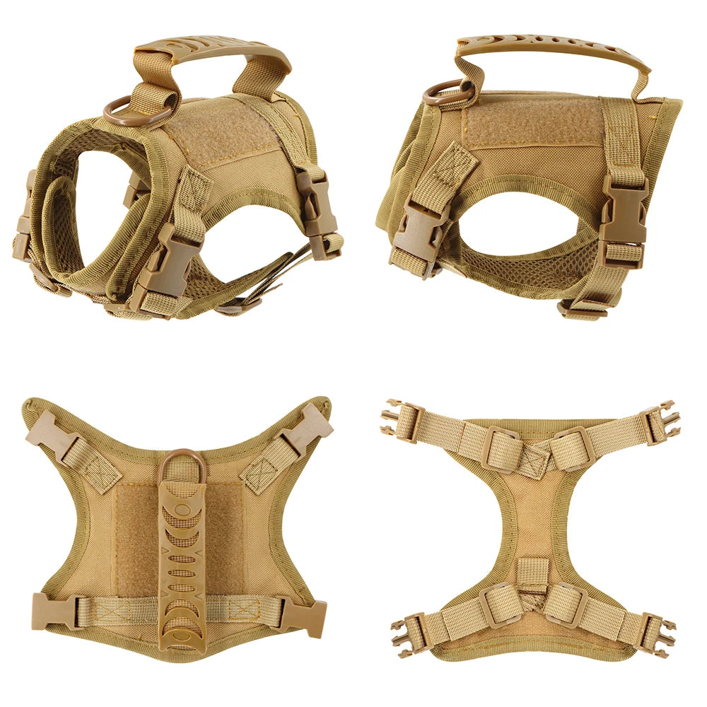 Tactical Cat Harness For Walking Escape Proof Adjustable Pet Vest