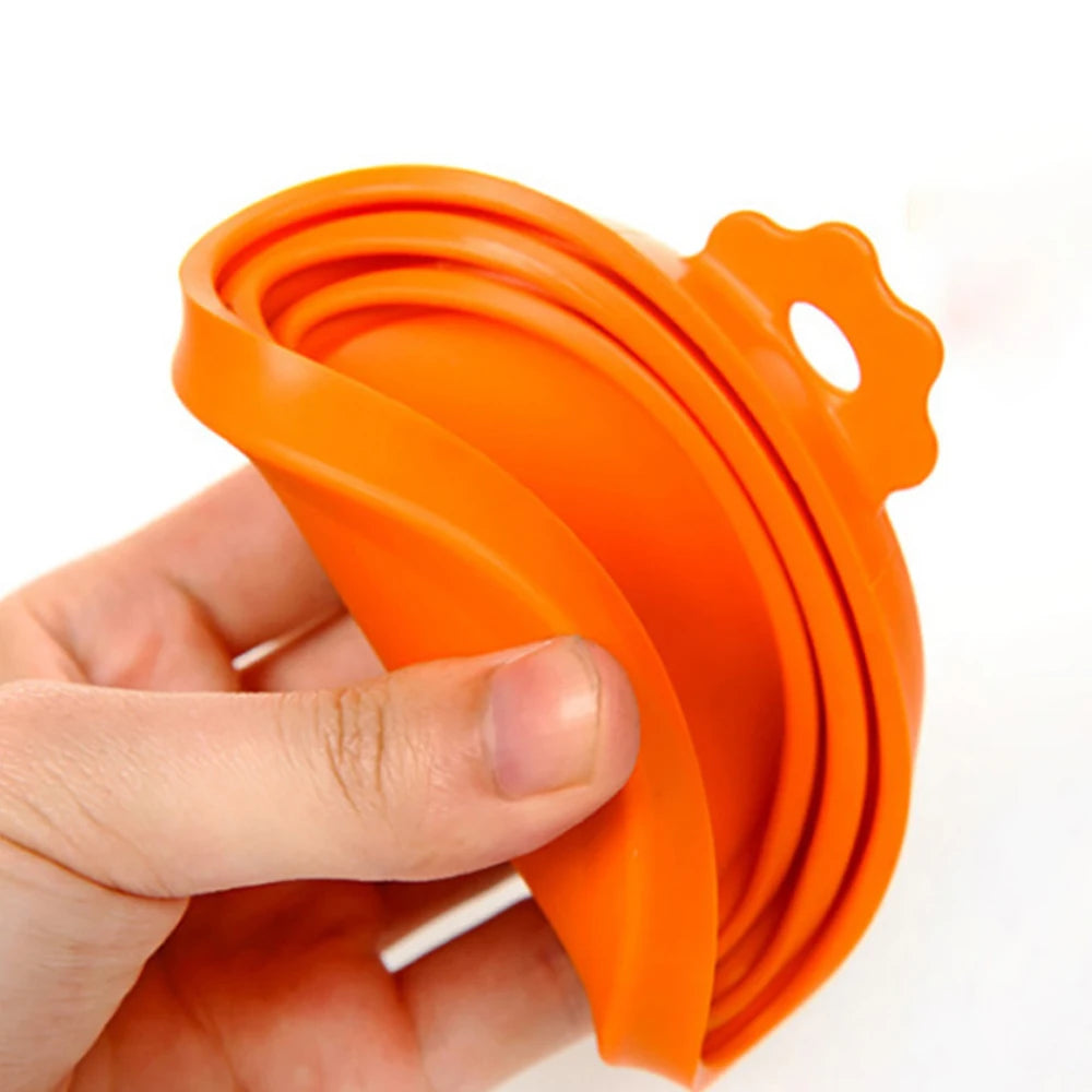 2-5PCS 3In1 Reusable Silicone Can Lid For Most Sizes Of Dog And Cat