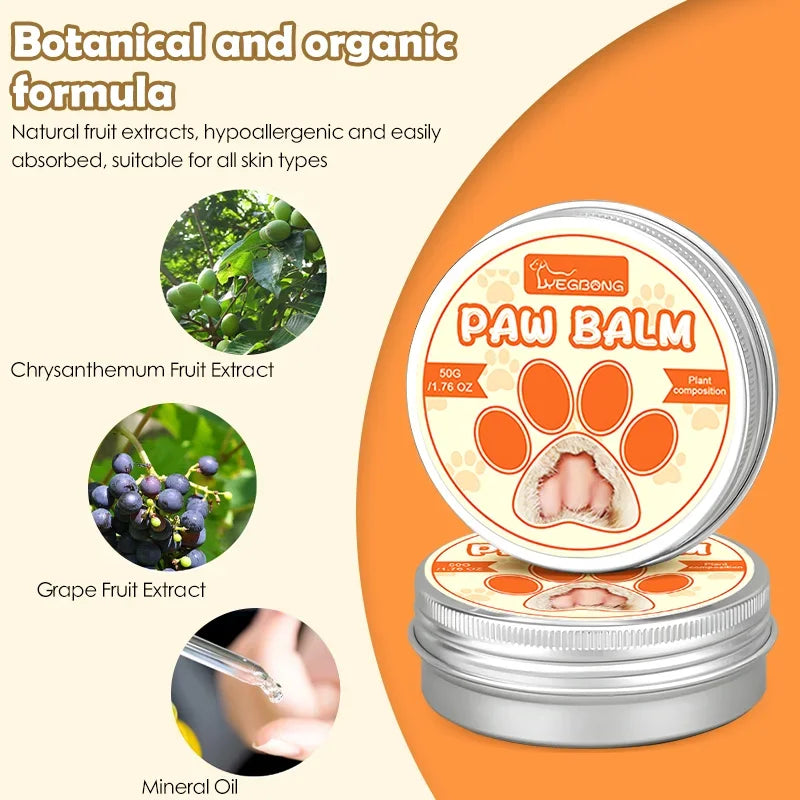 Pet Paw Moisturizing Natural Cream Dog Cat Paw Wax Protects From