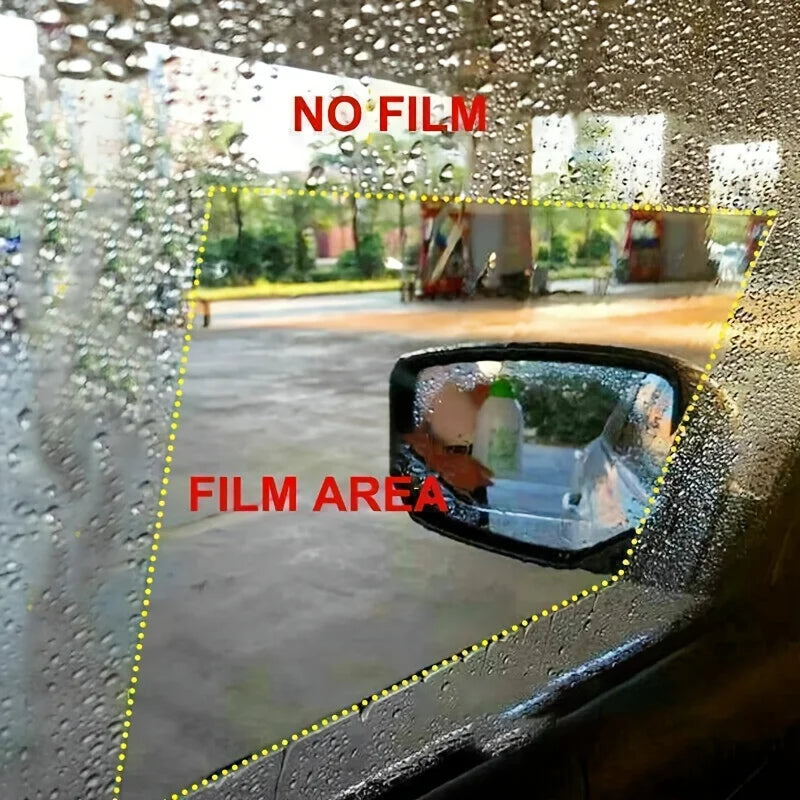 4pcs Car Rearview Mirror Protective Film Side Windows Sticker, Anti