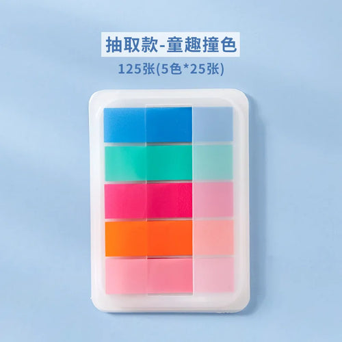1 PC PET Transparent Index Sticker Morandi Sticky Note Sticker Sticky