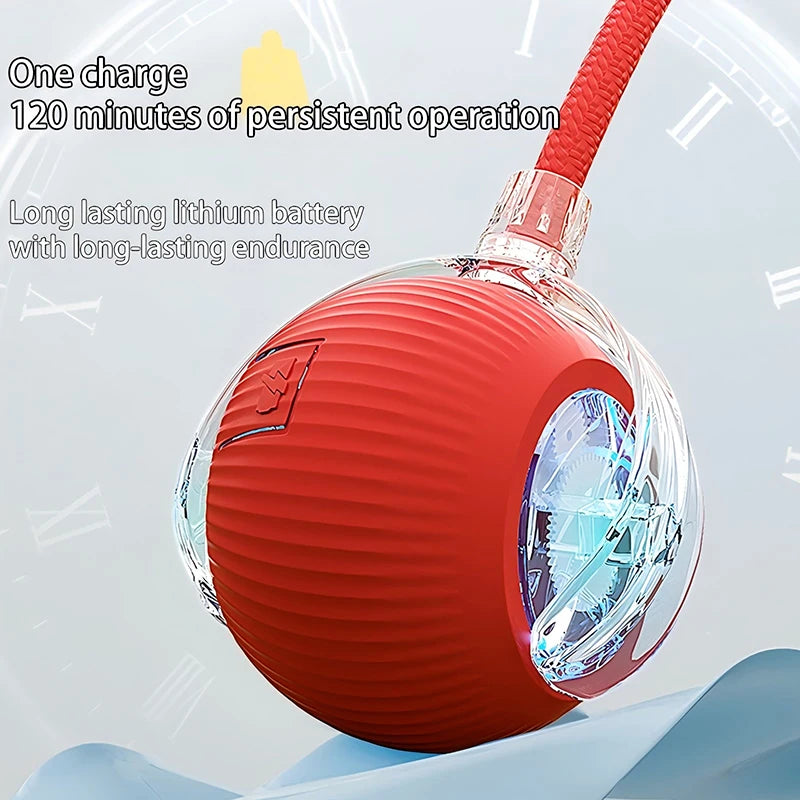 Cat Interactive Ball Toys Automatic Rolling Ball Faux Tail