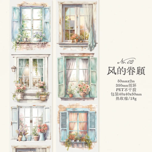 Card Lover 5cm*2m [River of Years Series] Vintage Journal Masking Tape