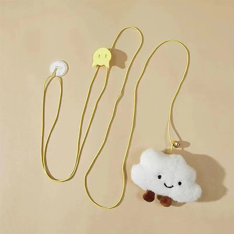Pet Cat Toys Funny Stick Kitten Self -hi Elastic Rope Dragonfly Shape
