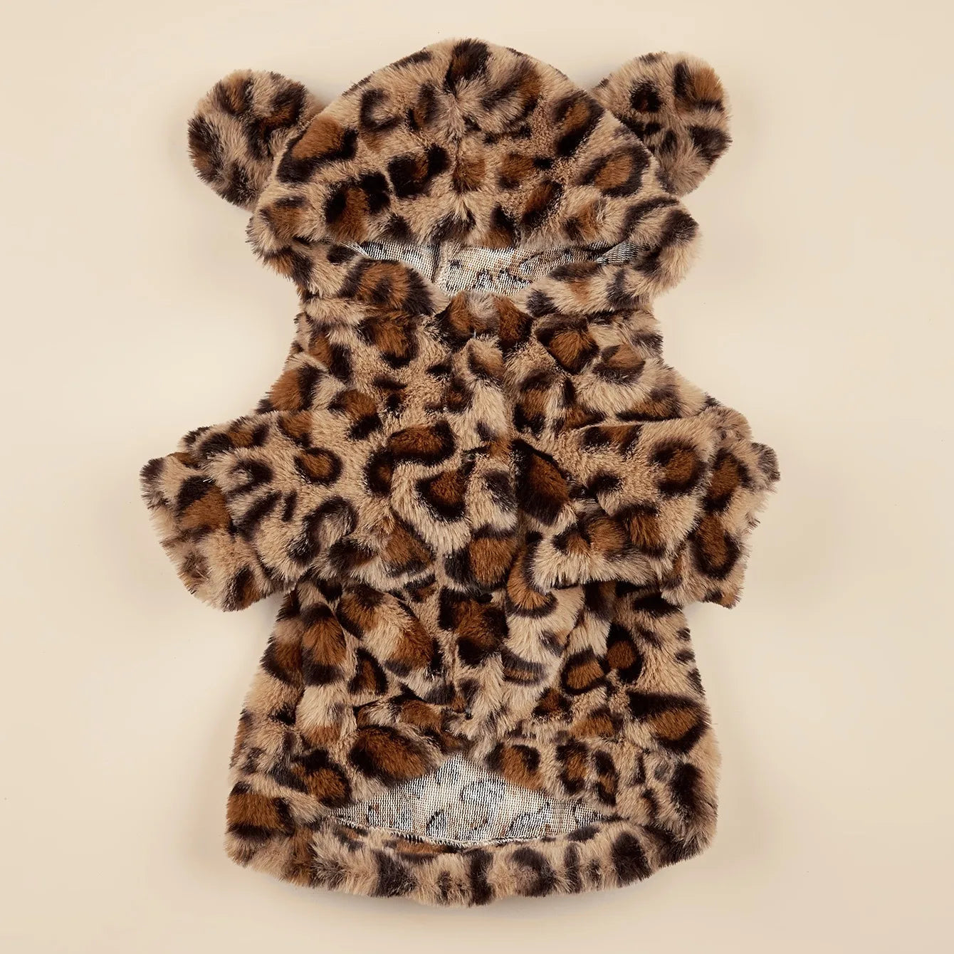 Pet Hoodie For Small & Medium Dogs, Leopard Dog Hoodie With Ears,