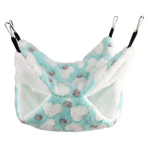 Hamster Hammock Small Pet Hanging Bed Double Warm Thickened Honeybug
