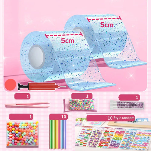 PET Nano Glue Kneading Music Blowing Bubble Full Set Of Nano Tape