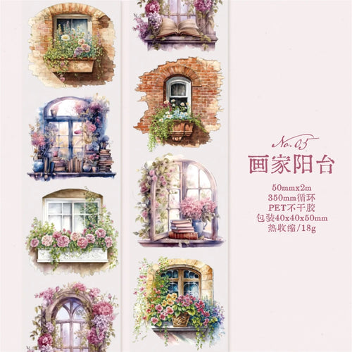 Card Lover 5cm*2m [River of Years Series] Vintage Journal Masking Tape