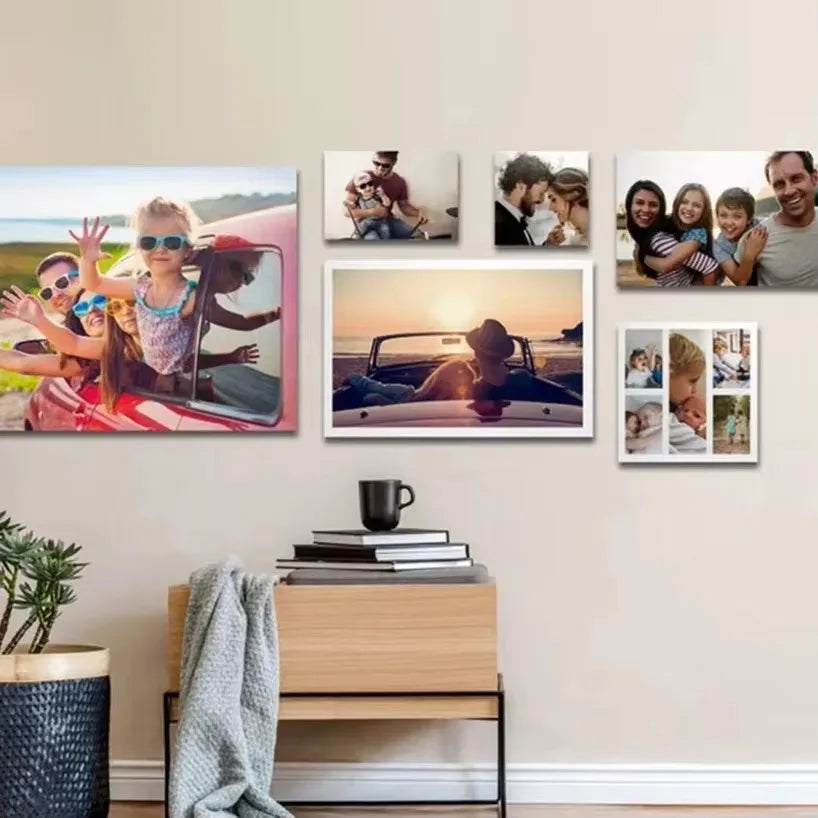 Custom Print Canvas Painting From Your Photos Wedding Birthday Poster