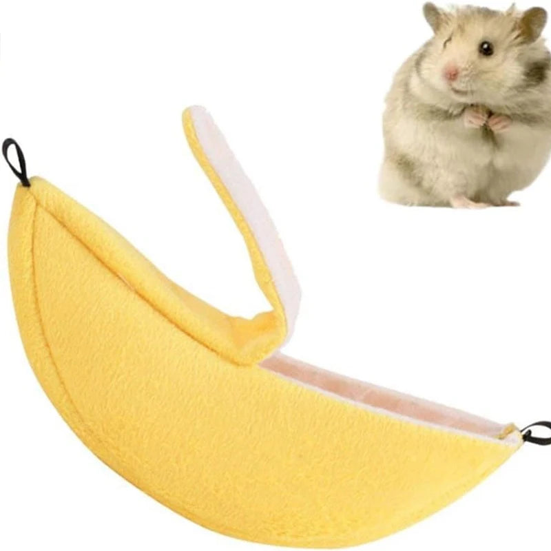 Banana Hamster Bed House Hammock Small Animal Warm Bed House Cage Nest