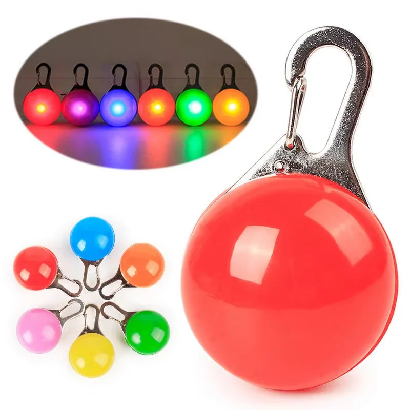 Led Luminous Dog Cat Collar Glowing Pendant Pet Leads Glow Accessories