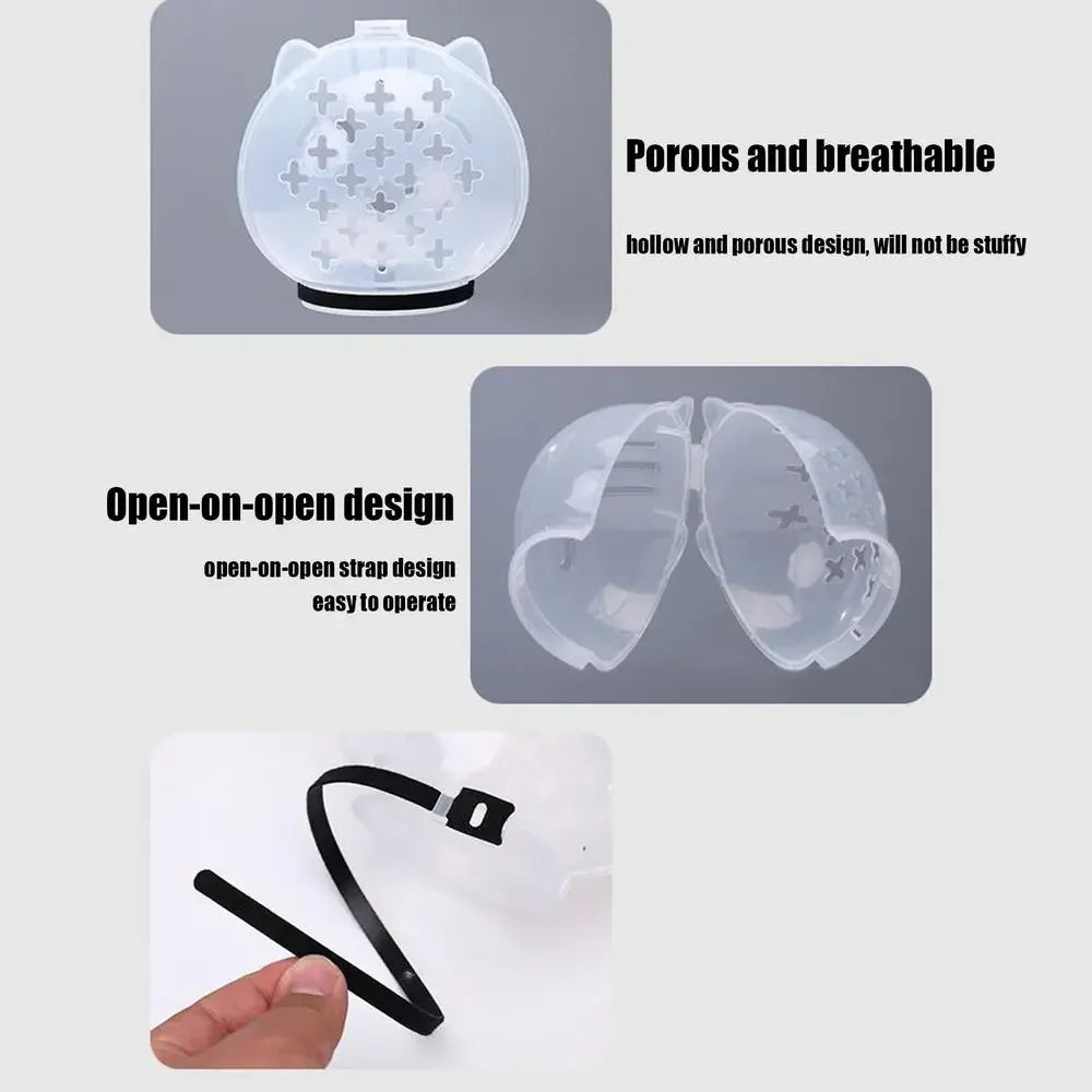 1Set Cat Muzzle Pet Grooming Cover Accessory Cat Anti Bite Anti