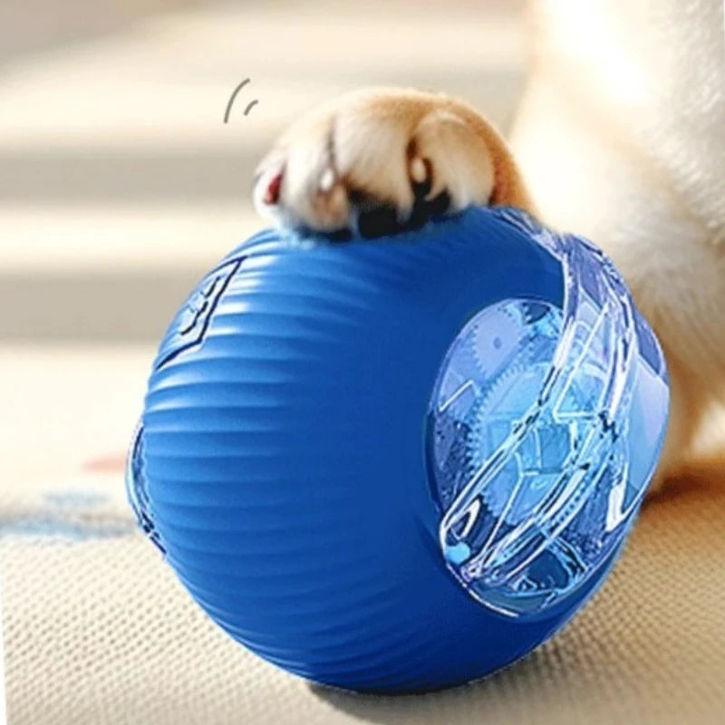 New Cat Interactive Ball Toys Silicone Automatic Rolling Ball With