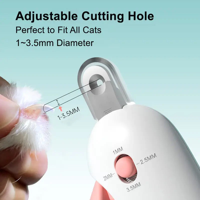 Cat Dog Nail Clippers with Adjustable Hole Professional Pet Nail