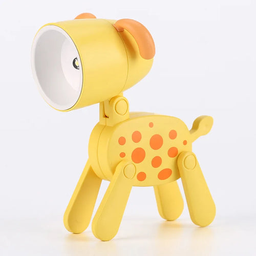 LED Night Light Mini Folding Desk Lamp Cute Pet Lights Dog Deer
