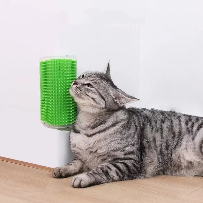 Cat Massage Tool Pet Hair Removal Massage Comb Wall Corner Self