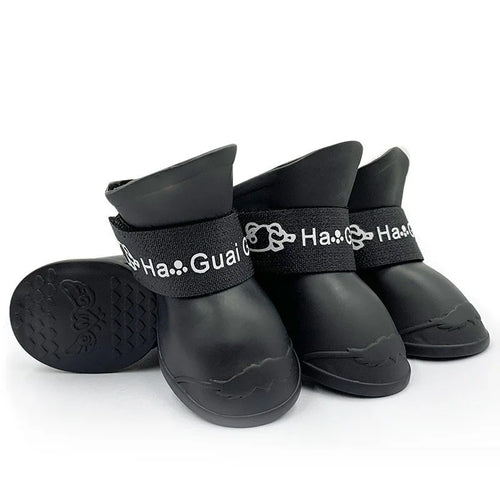 Pet silicone rain shoes anti-dirty non-slip waterproof dog shoes soft