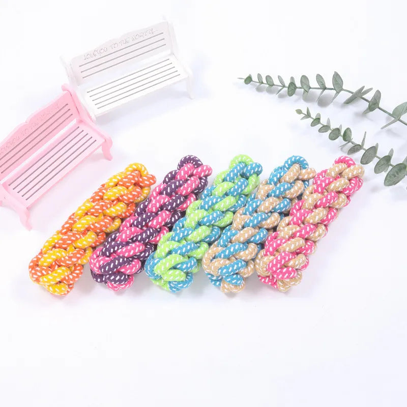Interactive Cotton Rope Mini Dog Toys Ball for Dogs Accessories
