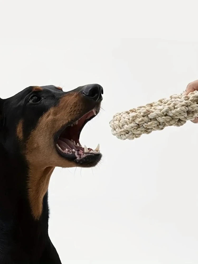 1pc Pet Dog Rope Toy Durable Chew Bite Resistant Interaction Pet Toys