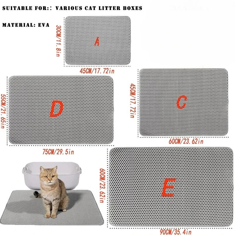 Large Size Cat Litter Mat Waterproof Pet Toilet Cat Litter Trapping