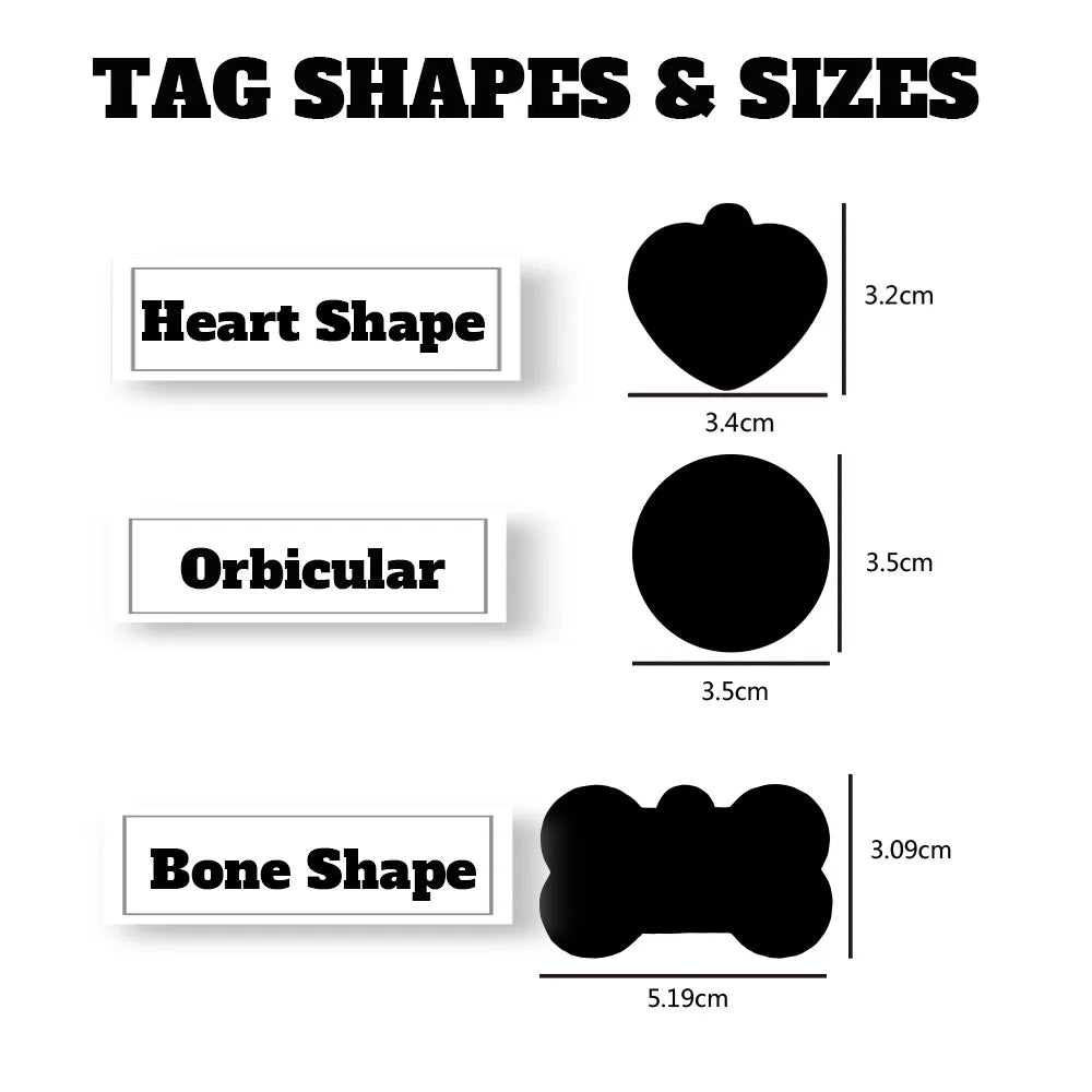 1 pc abstract dog footprint Custom Name and text Personalized Dog Tags