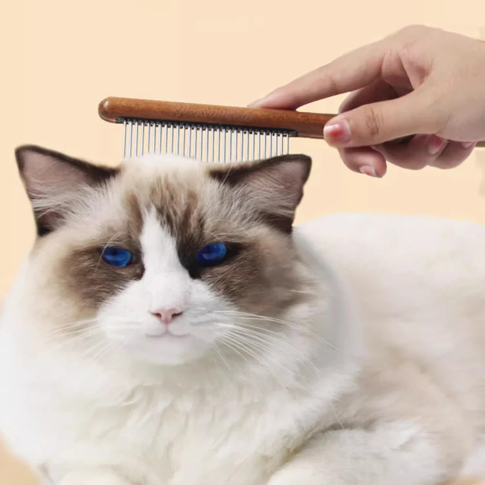 Cat Comb Cat Comb Brush Long Hair Cat Needle Comb Open Knots To Remove