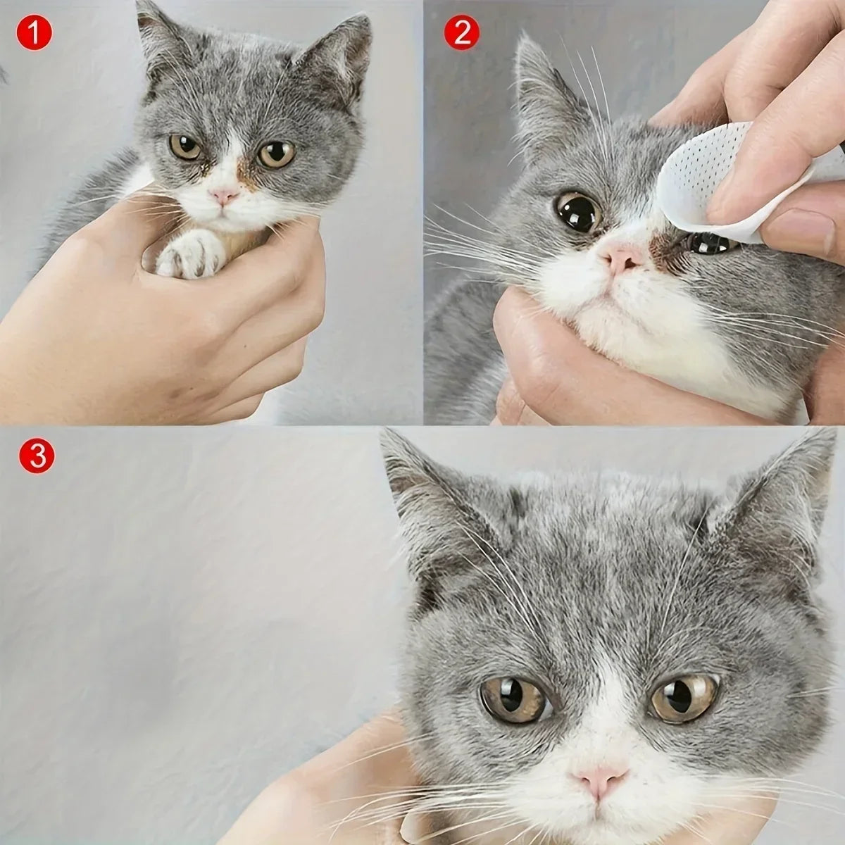 200pcs Pet Eye Cleaning Wipes, Gentle Tear Stain Remover Wipes for