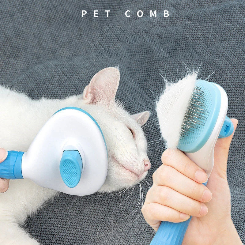 Pet Dog Hair Brush Cat Comb Grooming And Care Cat Brush Stainless