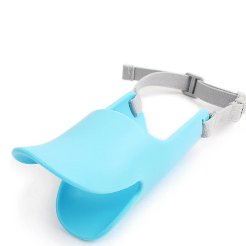 Dogf Bite Duck Mouth Shape Dog Mouth Cover Silicone Biteproof Pet