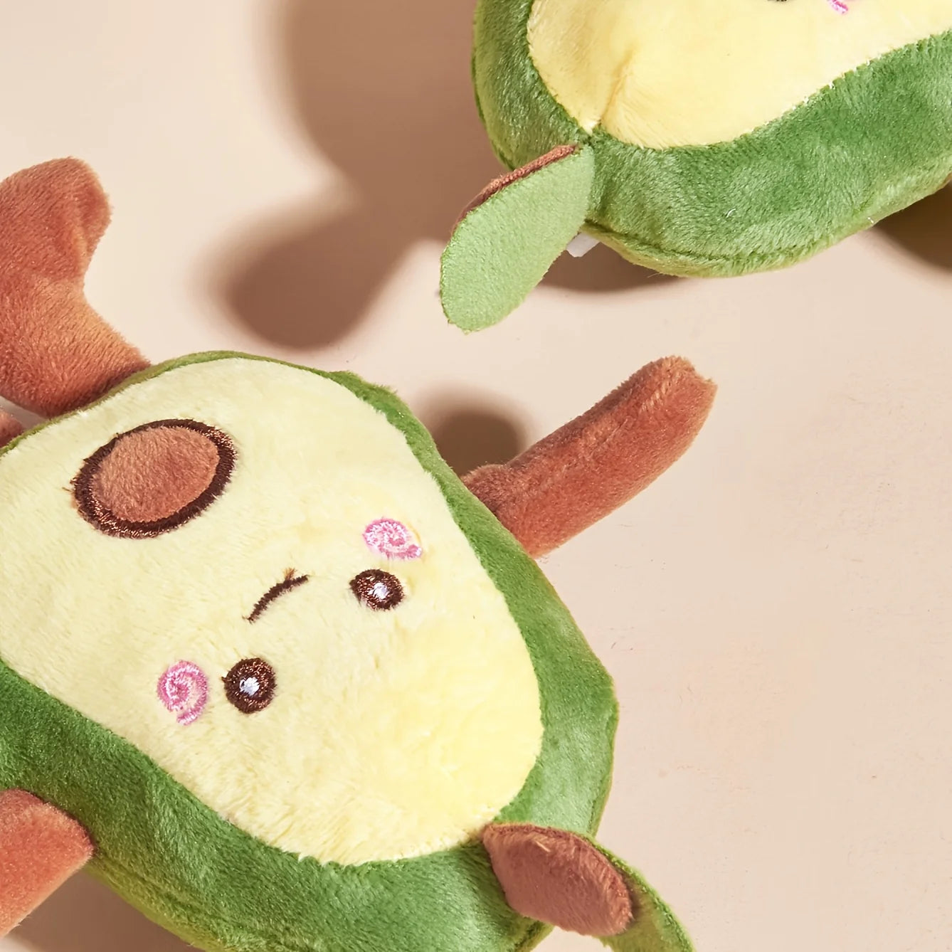 1 cartoon avocado shaped pet plush toy for dogs to interact and play
