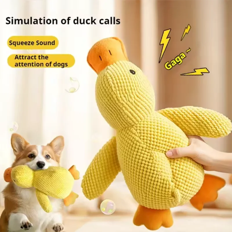 Hot pet Plush Toy Dog Calming Duck Stuffed Duck Toys Chew Toy Durable