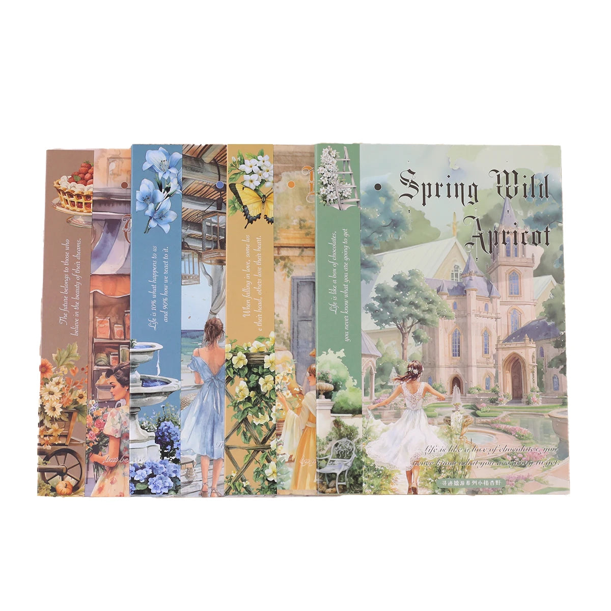 Journamm 10sheets Vintage PET Stickers Washi Paper Stickers DIY