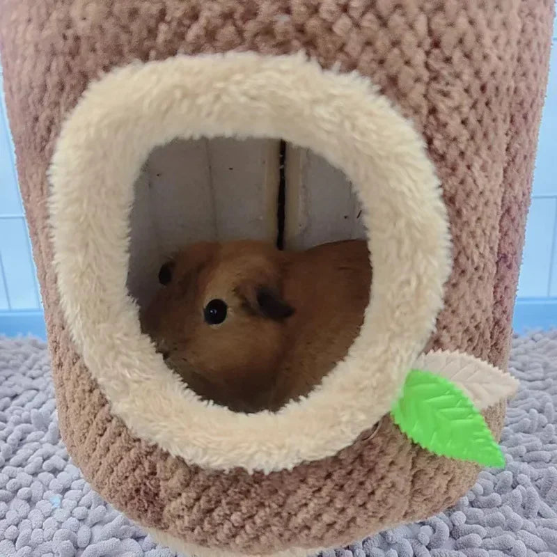 Tree Stump Shape Warm Hamster Hammock Winter Mole Tunnel Small Animal