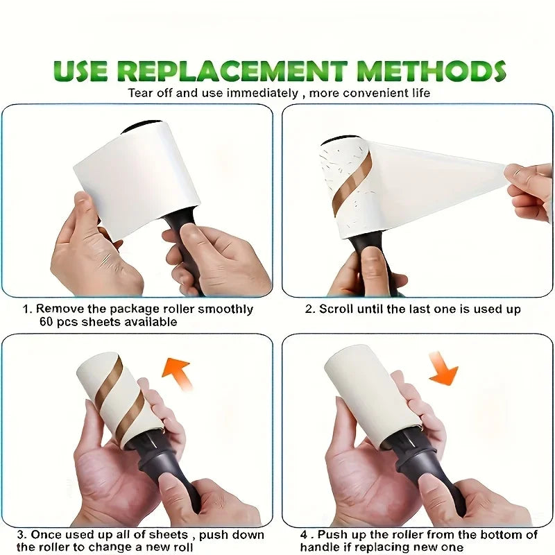 Ultra Sticky Lint Roller for Eliminating Pet Fur-Ideal for