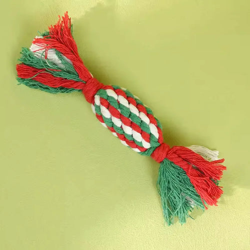 Pet Cotton Rope Slipper Knot Toy For Small Dogs Interactive Chew Toy