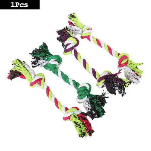 1pc Dog Toy Carrot Knot Rope Ball Cotton Rope Dumbbell Puppy Cleaning