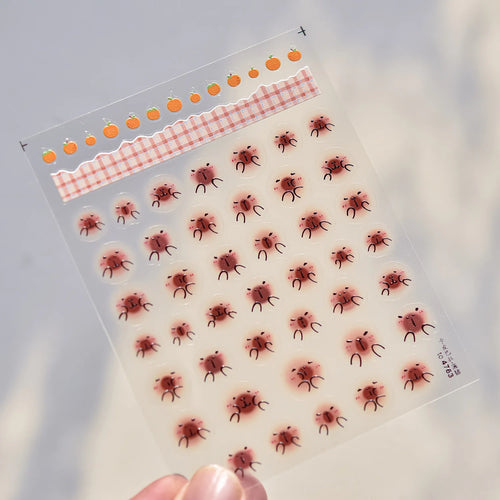 1 piece 5D color crystal star nail stickers high quality love shiny