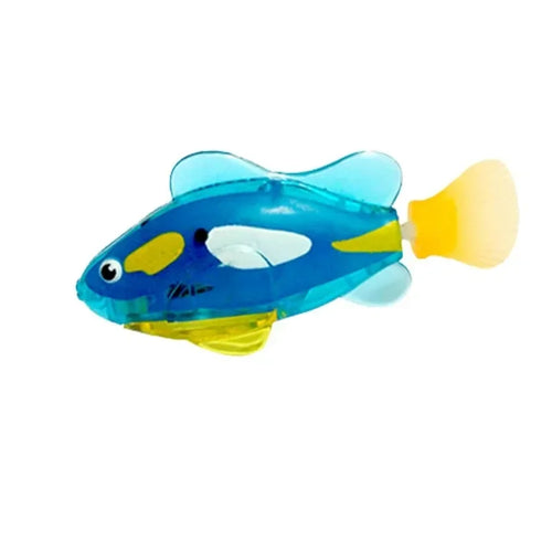 Cat Toy LED Inductive Interactive Swimming Robot Fish Toys Glowing